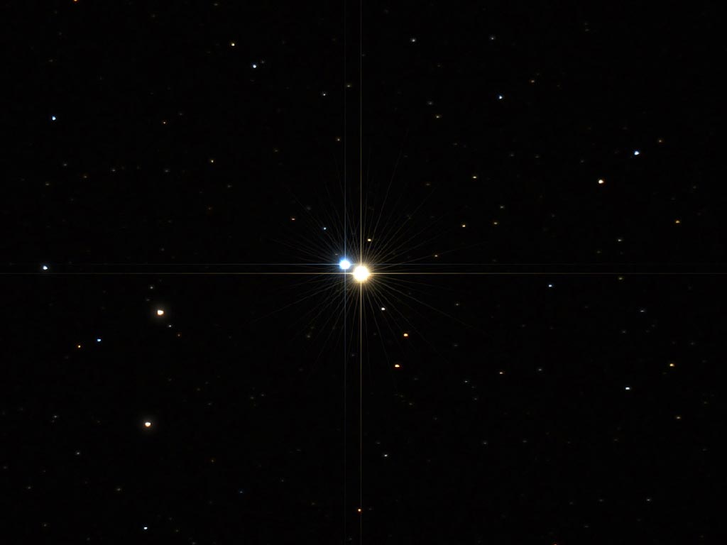 Tvístirnið Albireo - The double star Albireo.