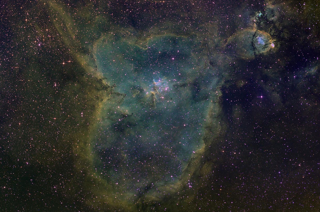 Hjartaþokan - Heart nebula (IC 1805).