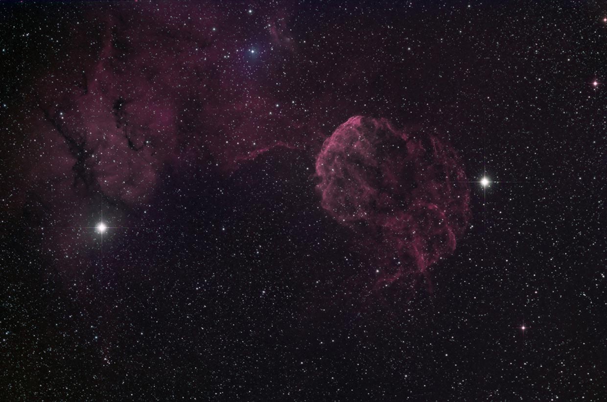 Marglyttan - Jellyfish nebula (IC 433).