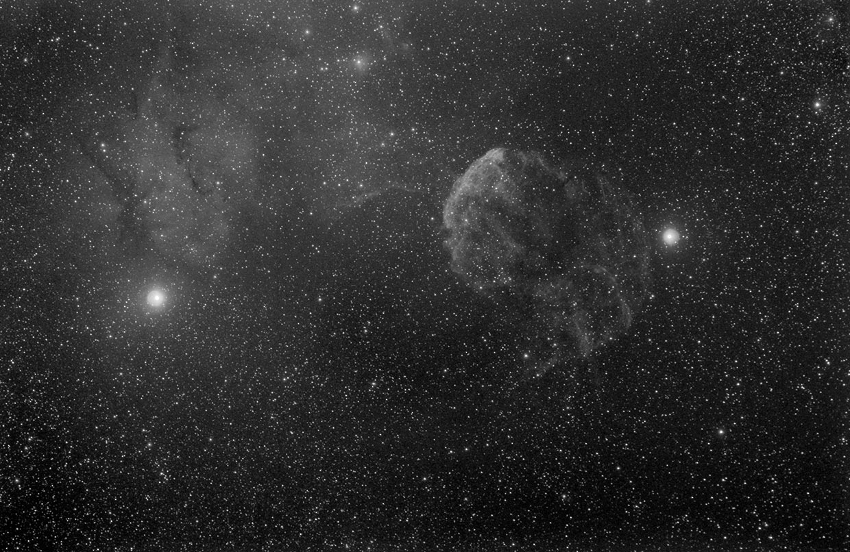 Marglyttan - Jellyfish nebula (IC 433).