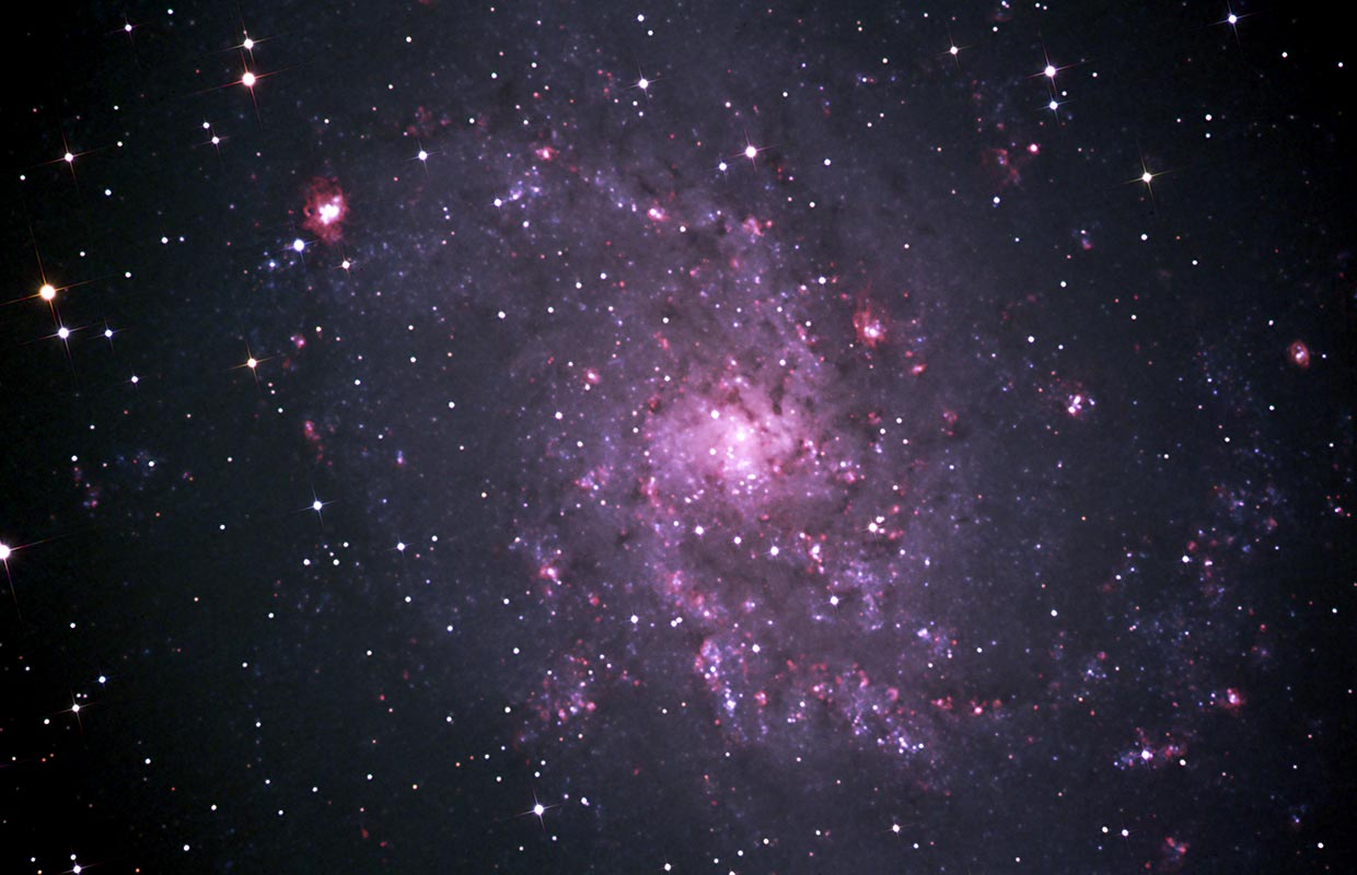 Vindrellu stjörnuþokan - Pinwheel galaxy Messier 33 (NGC 598).