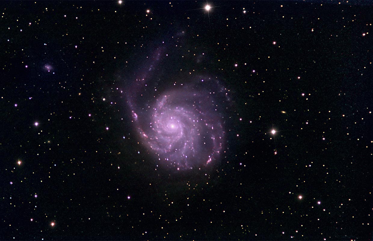 Vindrelluþokan - Pinwheel galaxy, Messier 101 (NGC 5457).