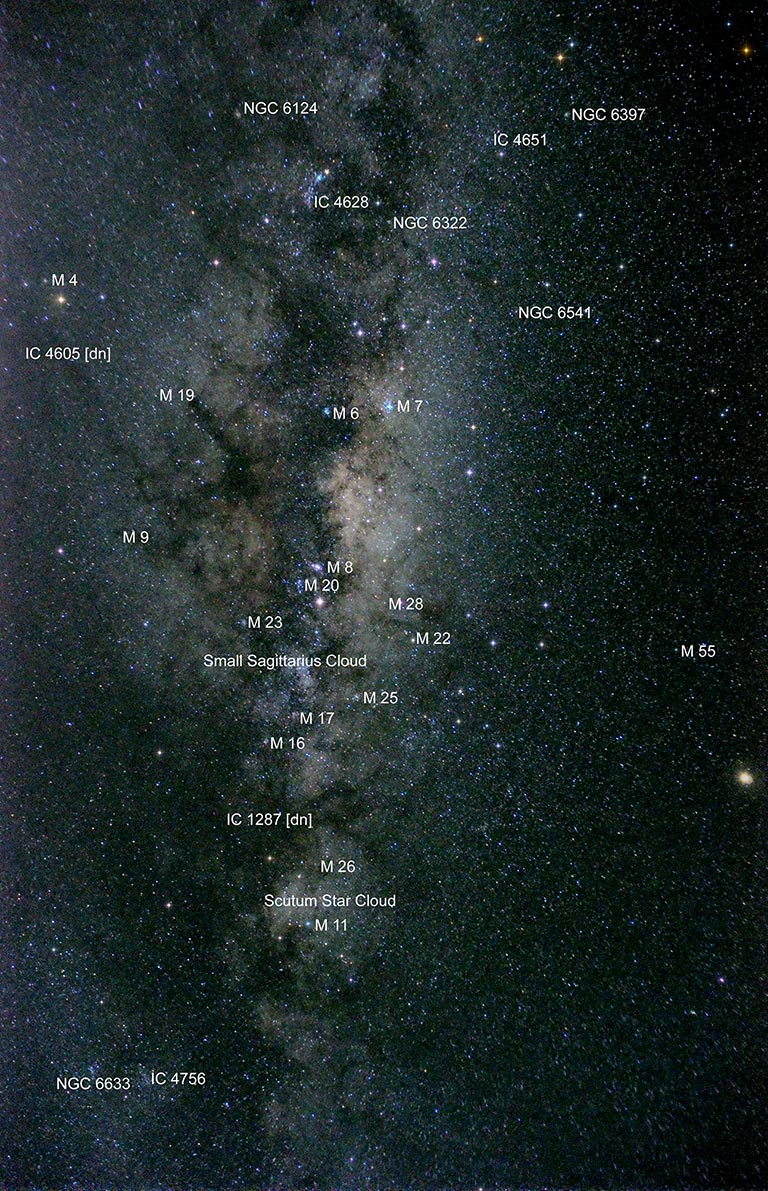 Djúpfyrirbærin - Deep sky objects.