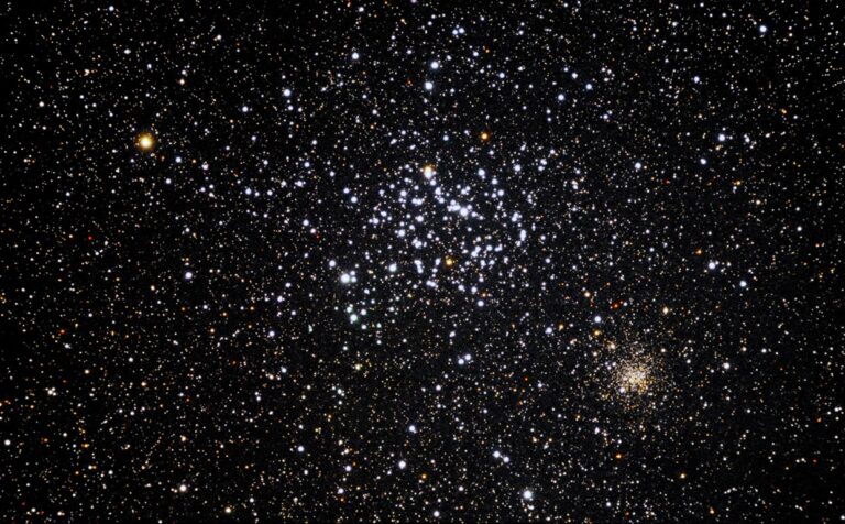 Messier 35 (NGC 2168) og NGC 2158. SW 80/600 Apo.